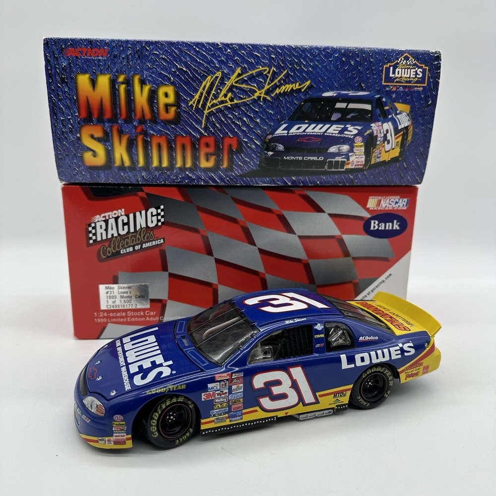 Mike Skinner #31 Lowe's 1999 Monte Carlo 1:24 Car Bank‎ 1 of 1,500 C249916177-2